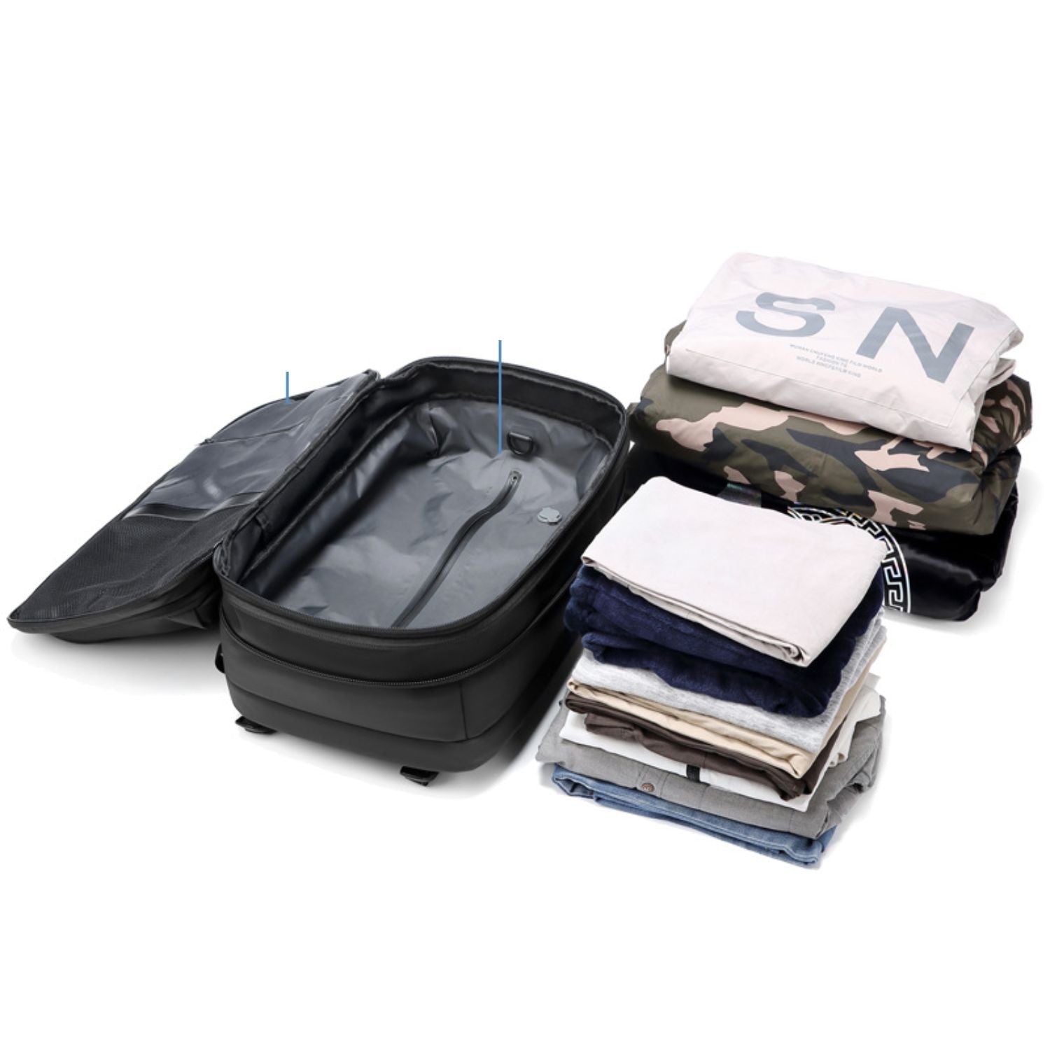 SpaceSaver Pro Travel Backpack with Integrated Compression System