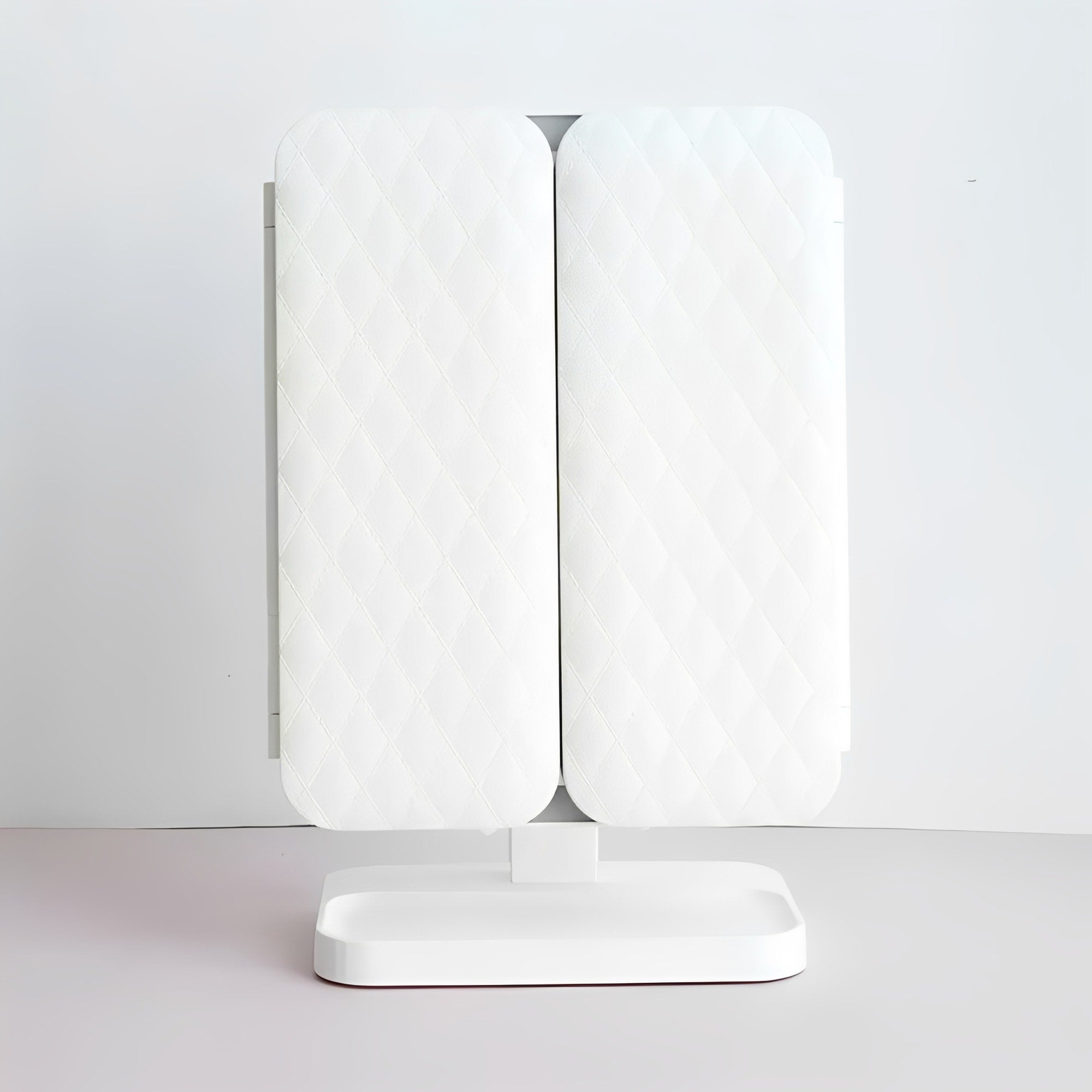 Illuminated Vanity Mirror with 360° Rotation and Rechargeable USB