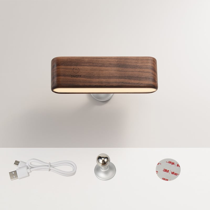 Wood Charging Dock – Elegant 360° Power and Light Control