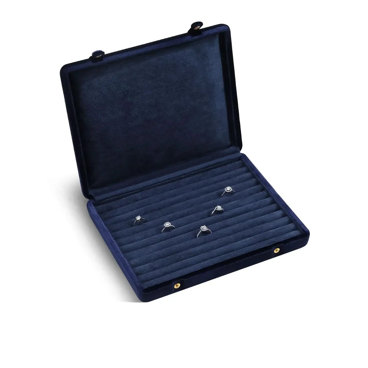 Velvet Jewelry Organizer Case for Elegant Vanity Storage