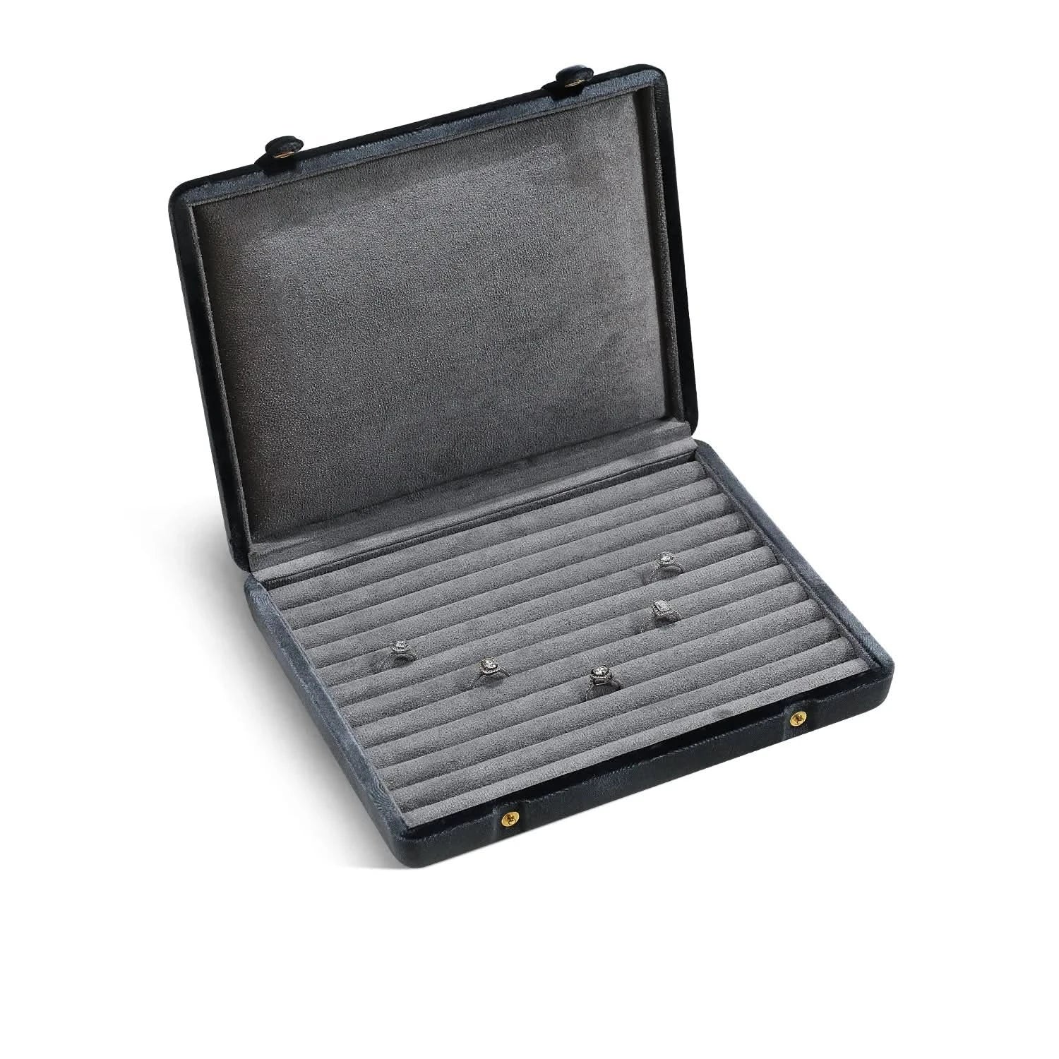 Velvet Jewelry Organizer Case for Elegant Vanity Storage