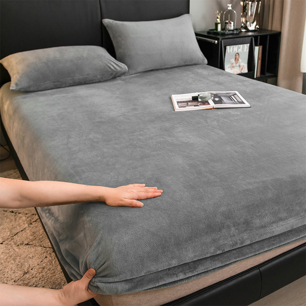 Luxurious Velvet Fitted Sheet Set for Ultimate Comfort