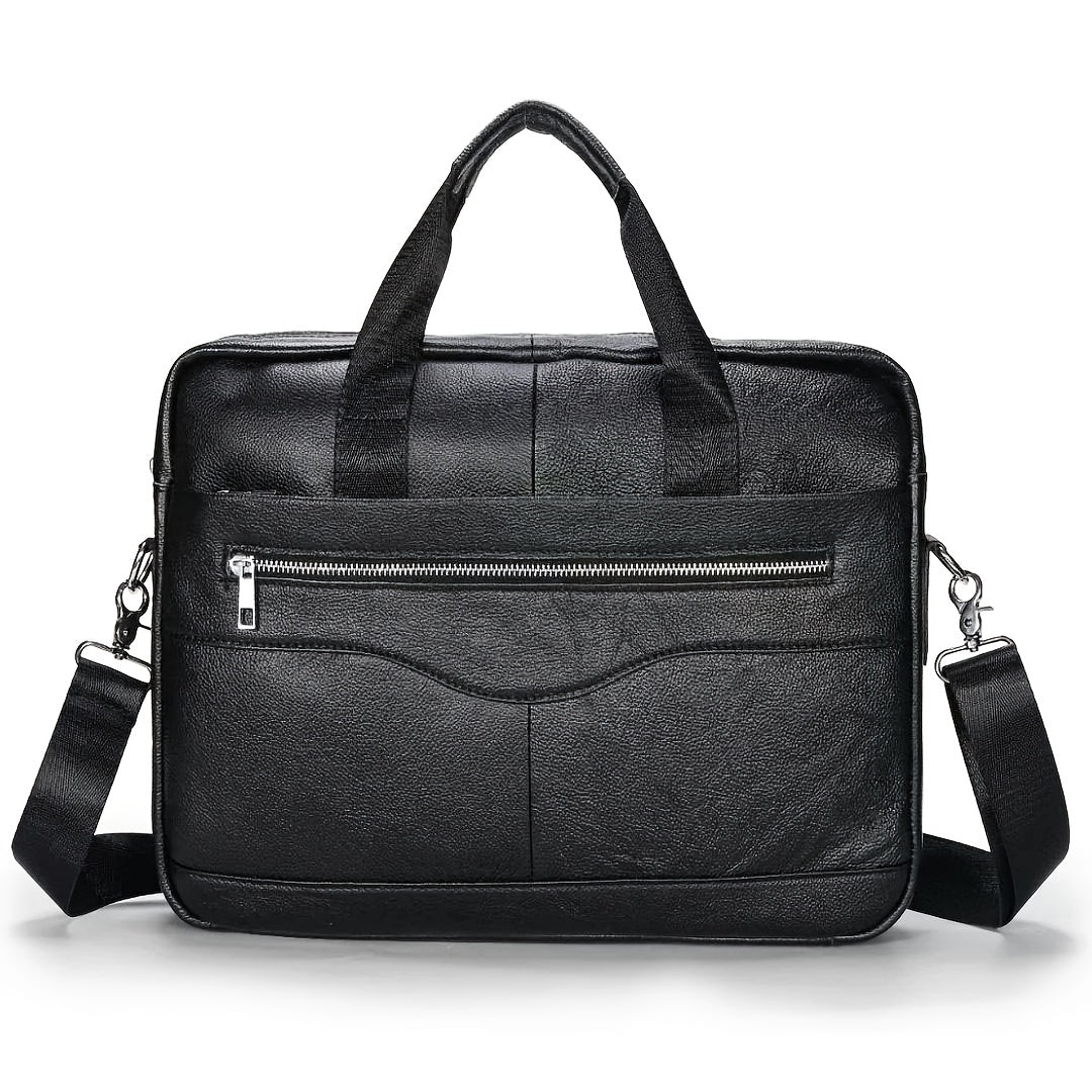 Classic Italian Leather Crossbody Bag for Men