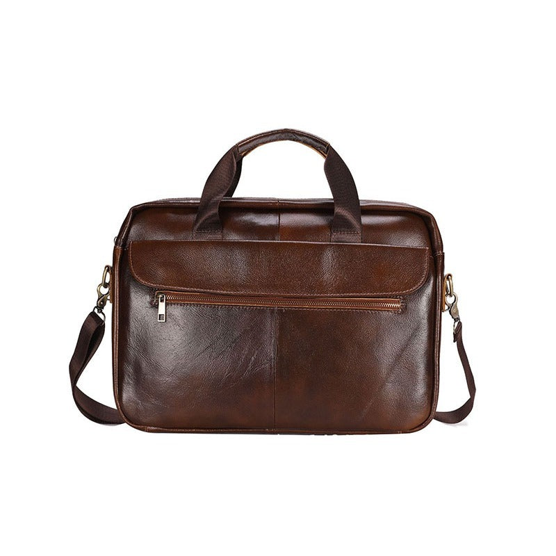 Classic Italian Leather Crossbody Bag for Men
