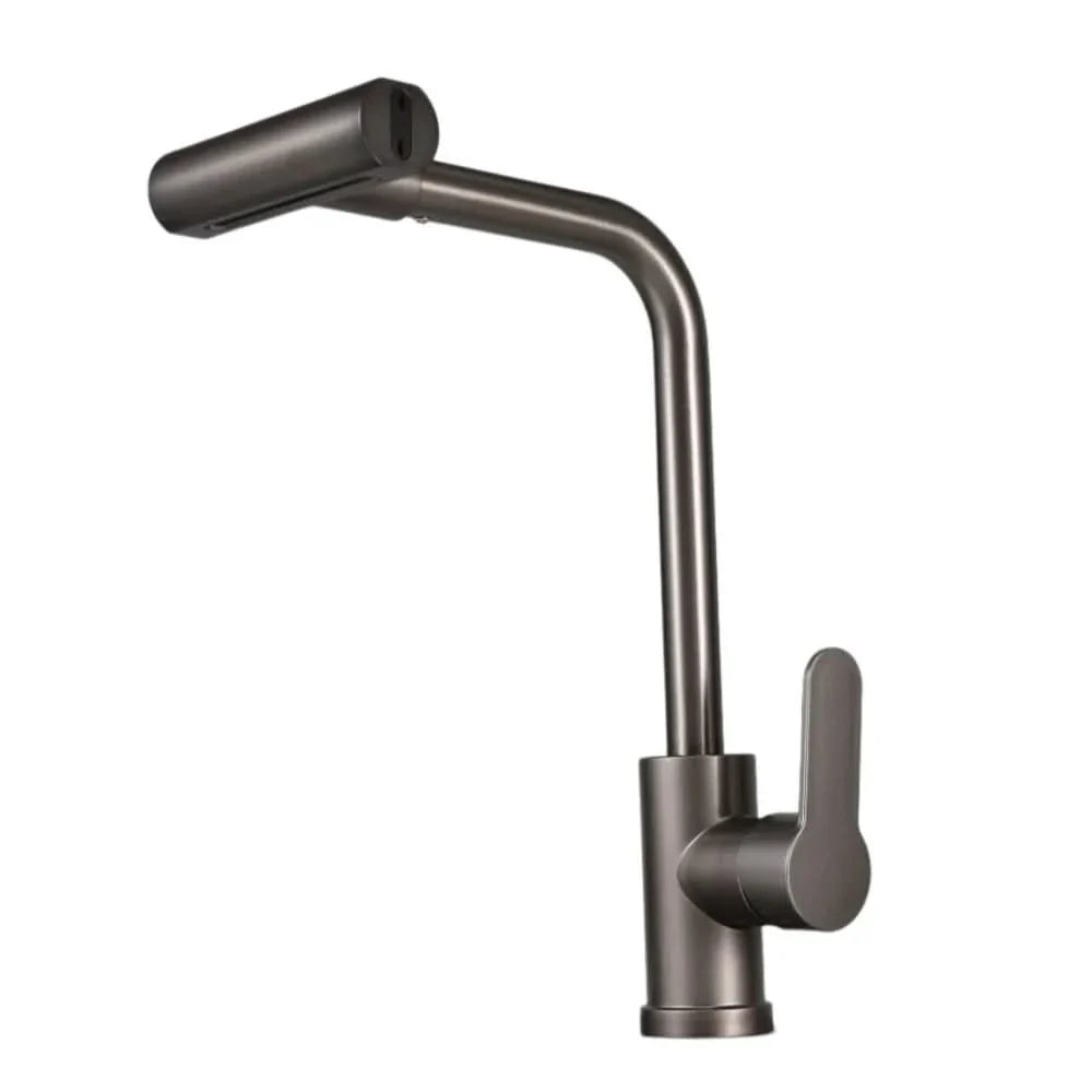 Pull Down Waterfall Kitchen Faucet with Flexible Hose