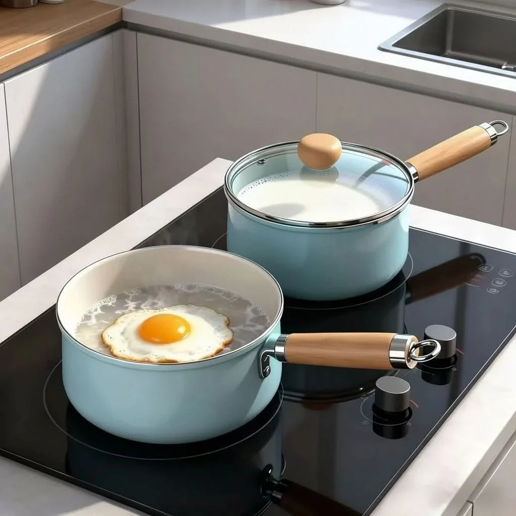 Compact Cooking Pot for Daily Meals and Breakfast Dishes