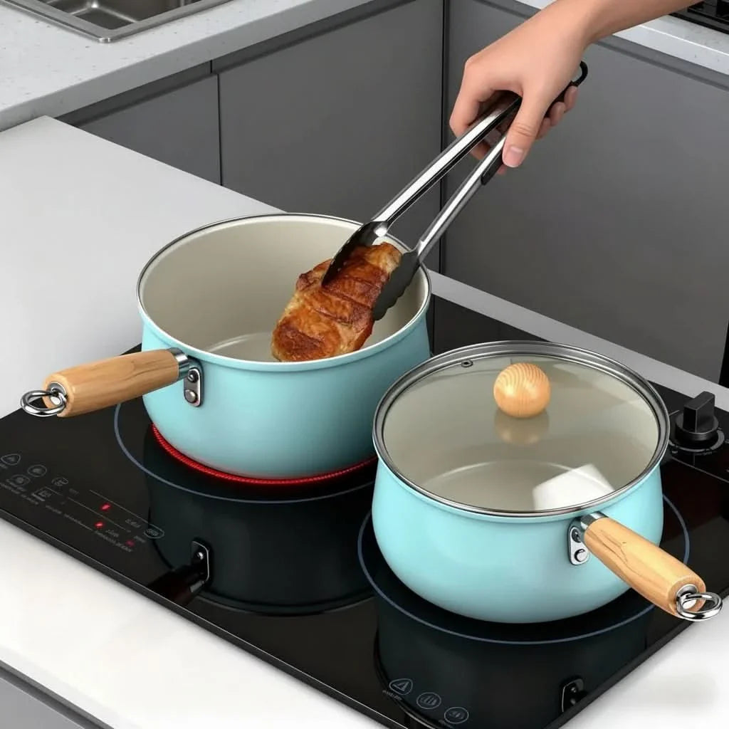 Compact Cooking Pot for Daily Meals and Breakfast Dishes