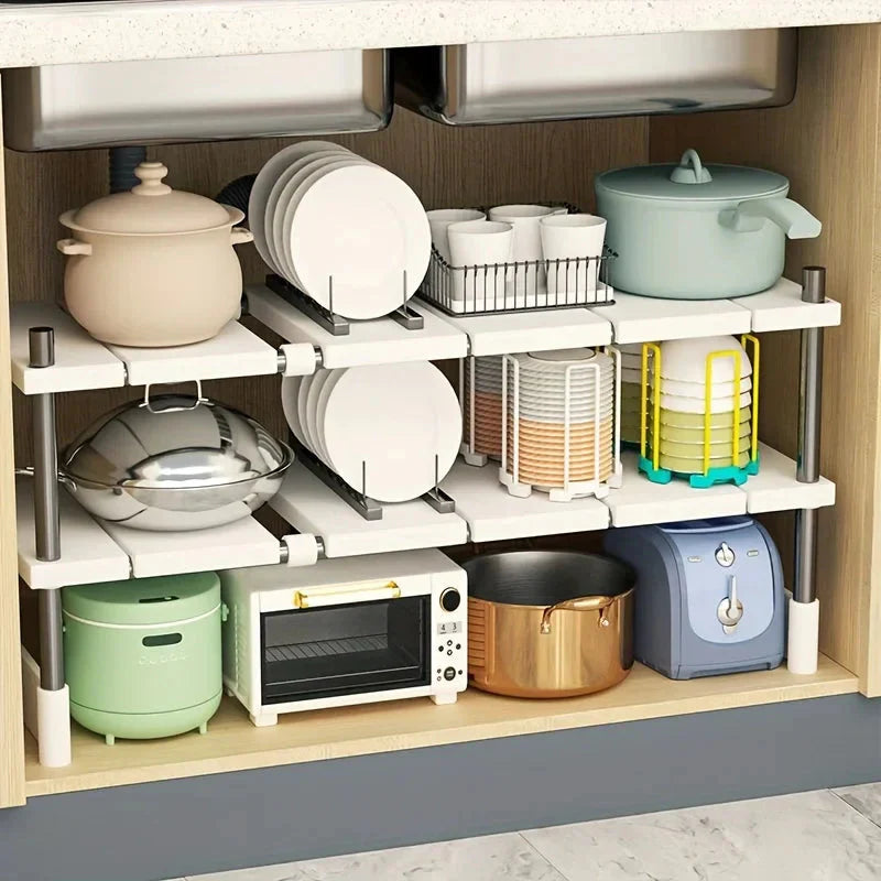Adjustable Under-Cabinet Shelf | Width Customizable | Easy to Install