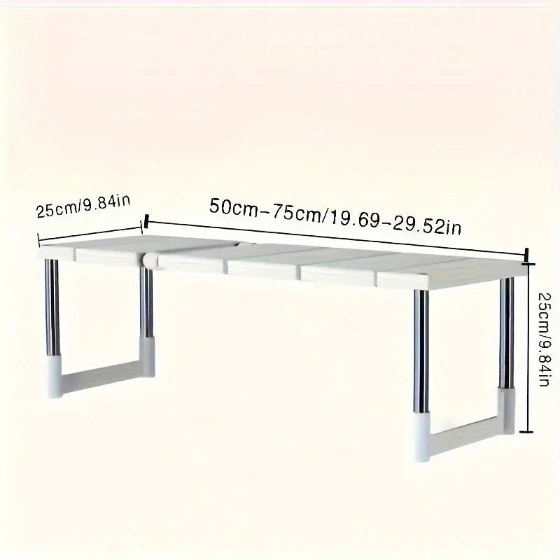 Adjustable Under-Cabinet Shelf | Width Customizable | Easy to Install