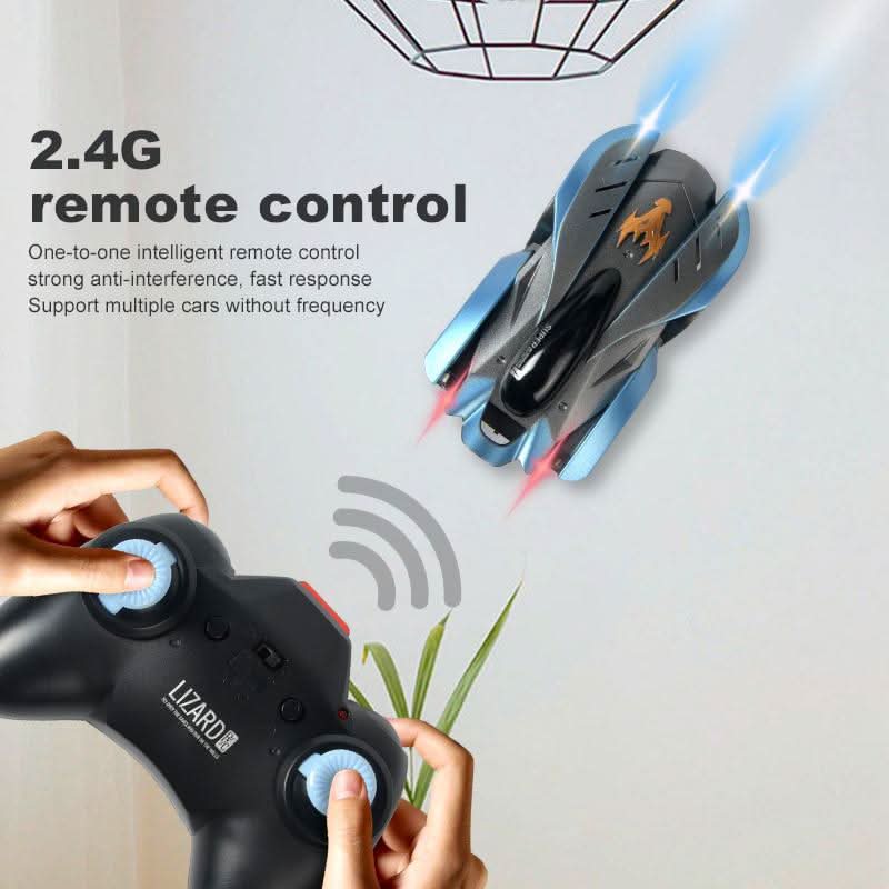 Gravity-Defying Stunt Racer for Walls and Ceilings