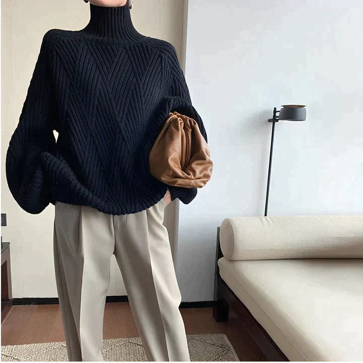 Black Turtleneck Sweater