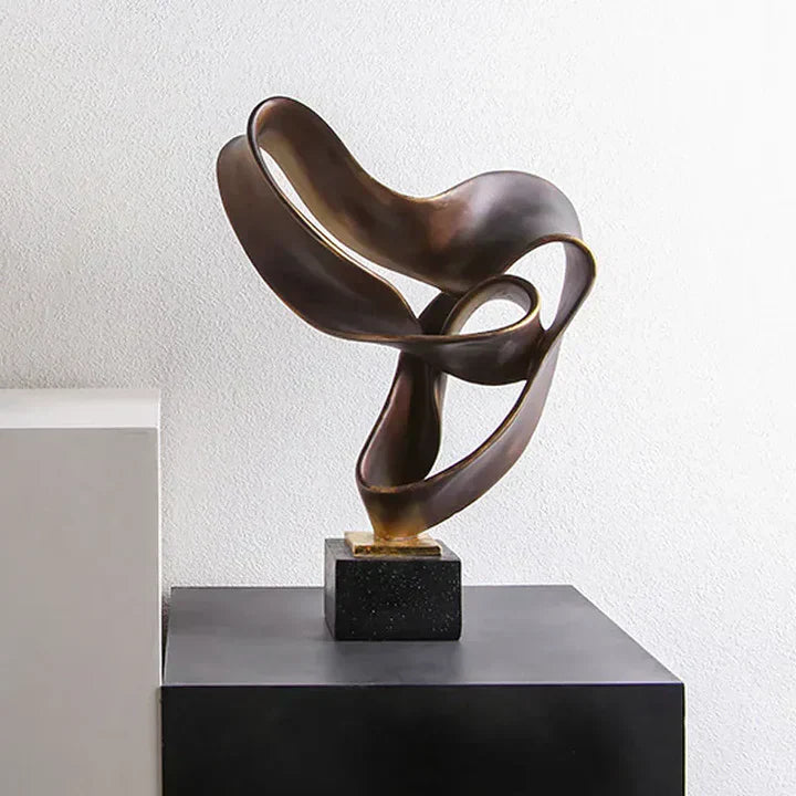 Sculptural Harmony: Contemporary Resin Home Accent