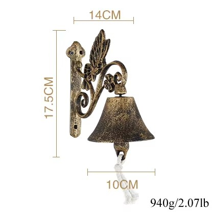 Classic Cast Iron Doorbell for a Timeless Welcome