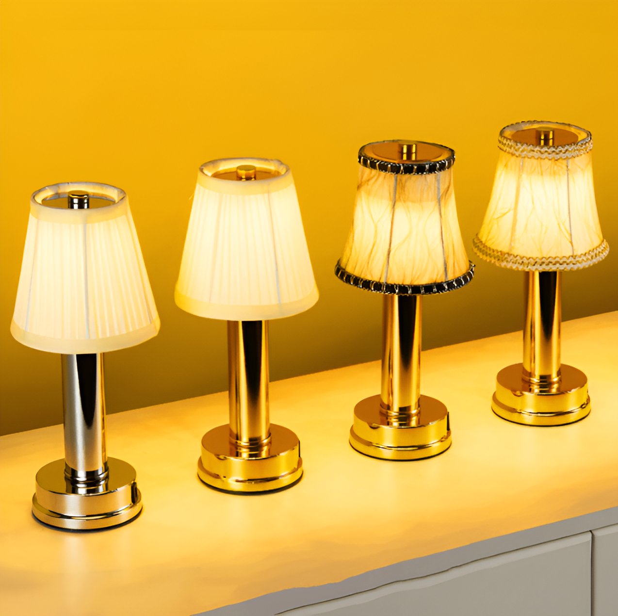 Elegant Dimmable Table Lamp with Fabric Shade for Any Room