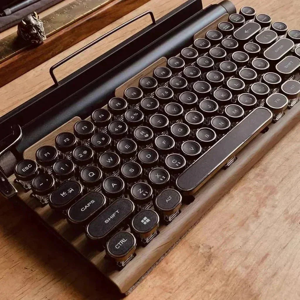 Nostalgic Writer’s Wireless Mechanical Keyboard with RGB
