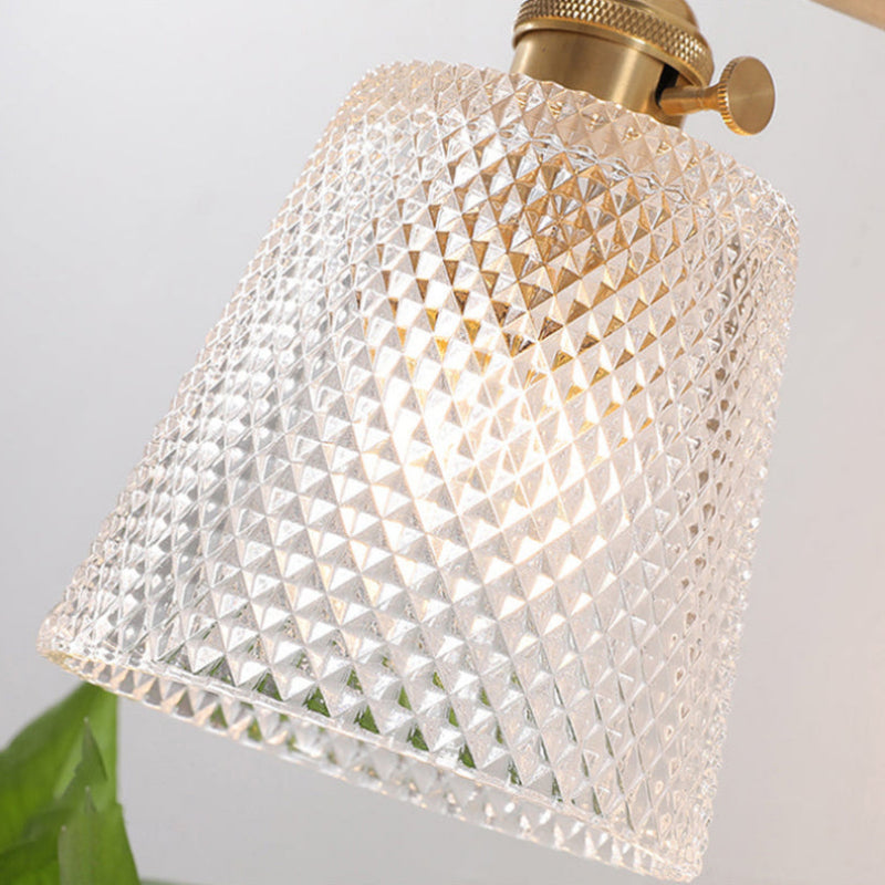 Elegant Glass Wall Light Fixture with E26/E27 Socket