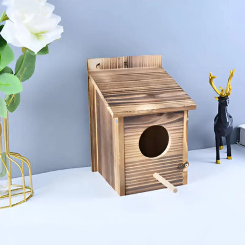 Birdhouse | Simple Wooden Box | Ideal for Garden, Balcony, or Living Room
