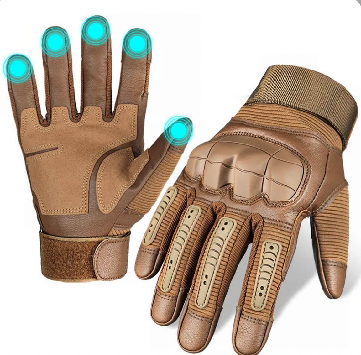 Full-Finger Gloves with Kevlar & TPR Knuckle Protection | Touchscreen