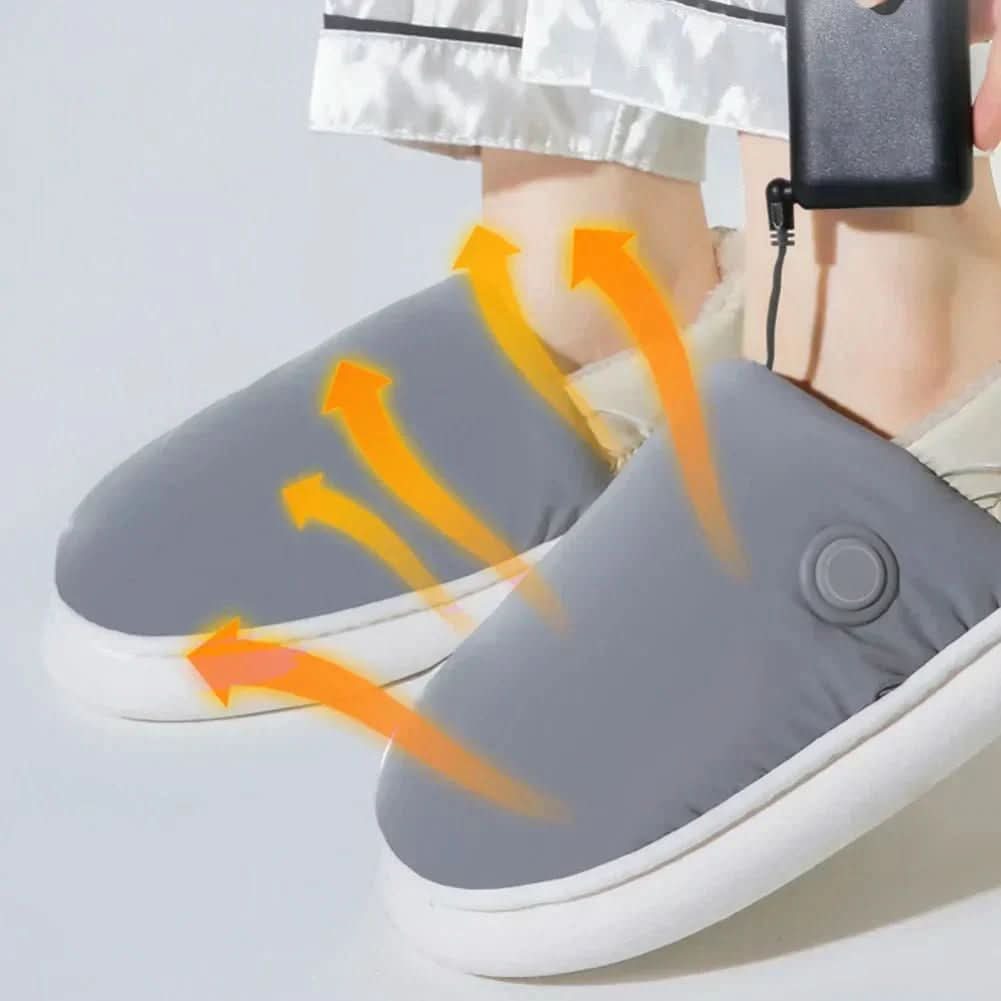 Heated Indoor Slippers with Adjustable Warmth for Cozy Comfort