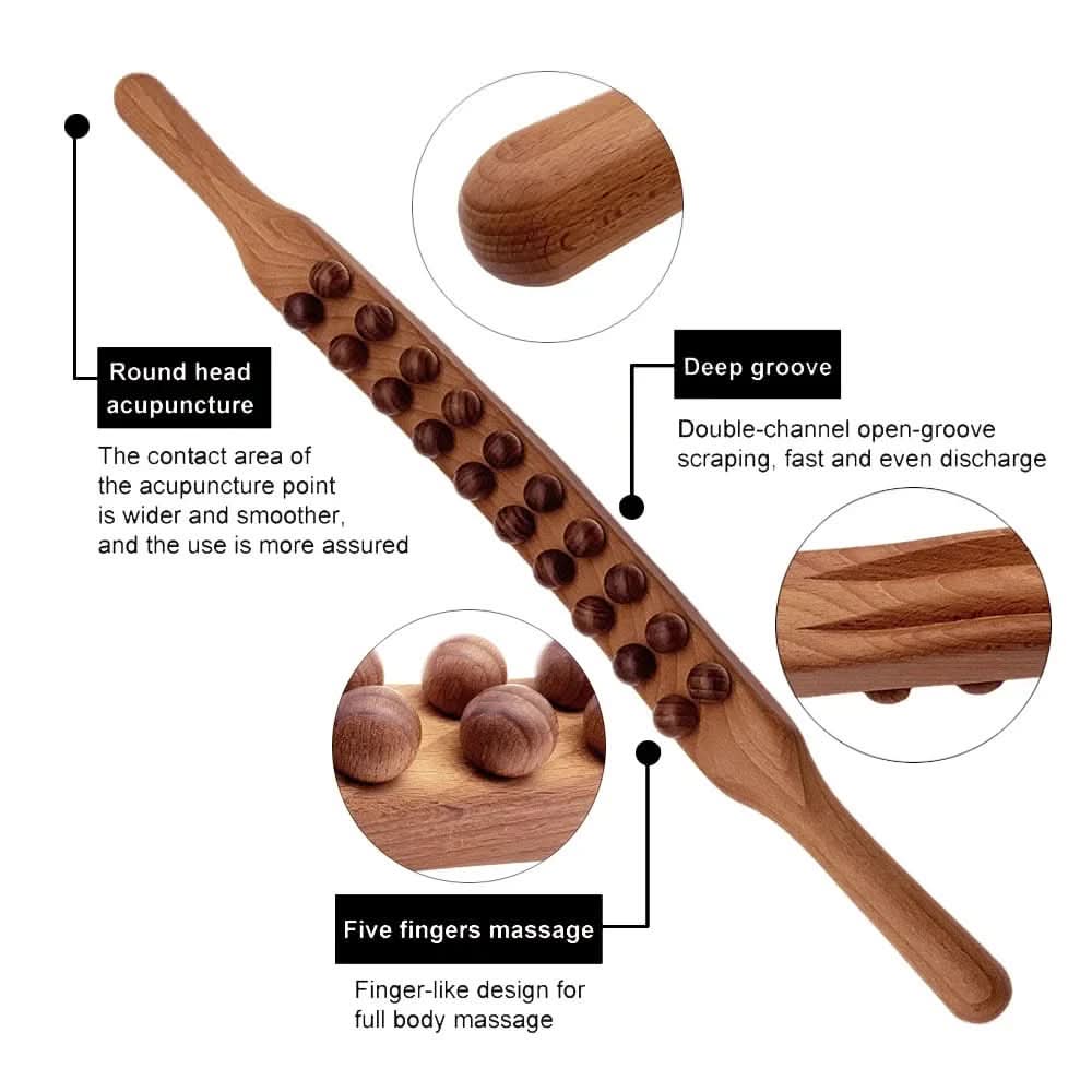 Handmade Wooden Gua Sha Massage Tool