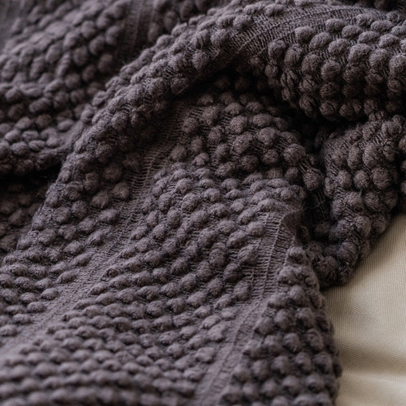 Cozy Textured Blanket, Soft Acrylic, 50 × 79 Inches, Easy Care