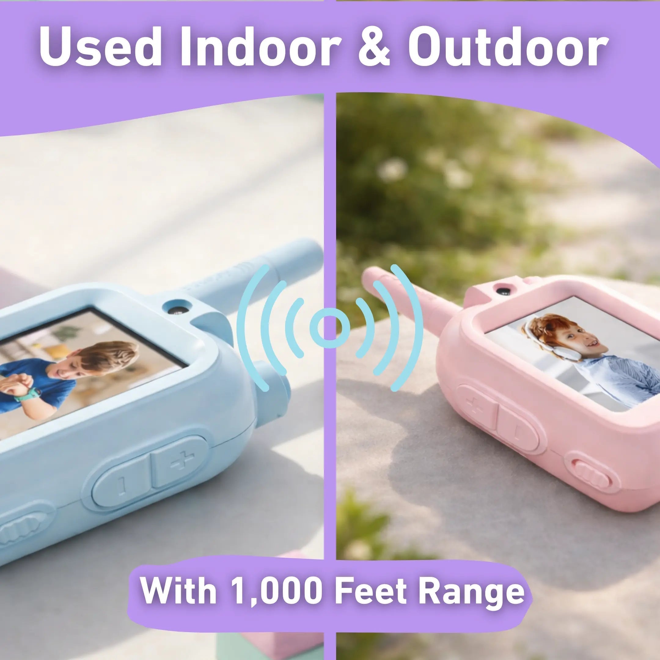 Rechargeable Walkie-Talkie with Live Video and Voice Connection via USB C