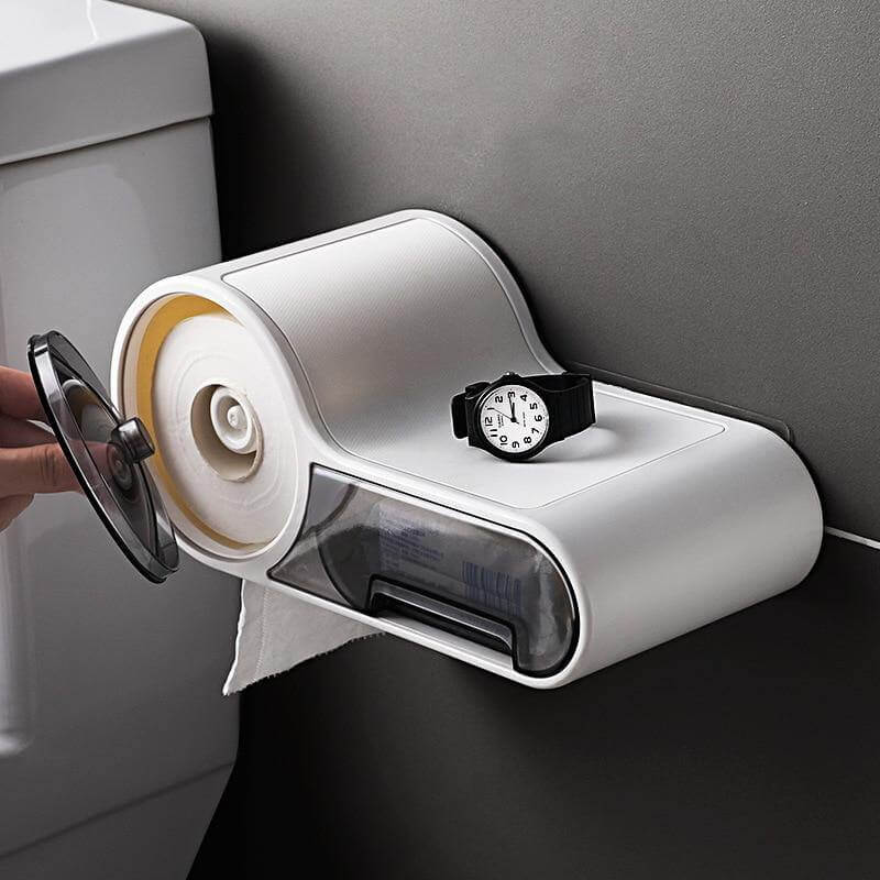 Sleek Wall-Mounted Toilet Paper Holder for Modern Spaces