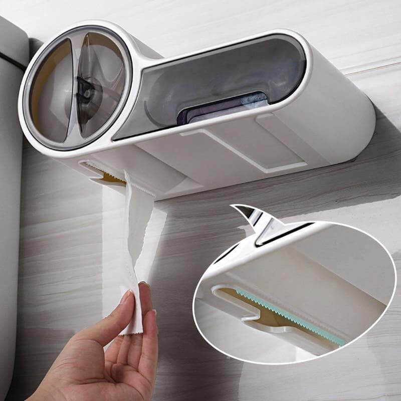 Sleek Wall-Mounted Toilet Paper Holder for Modern Spaces