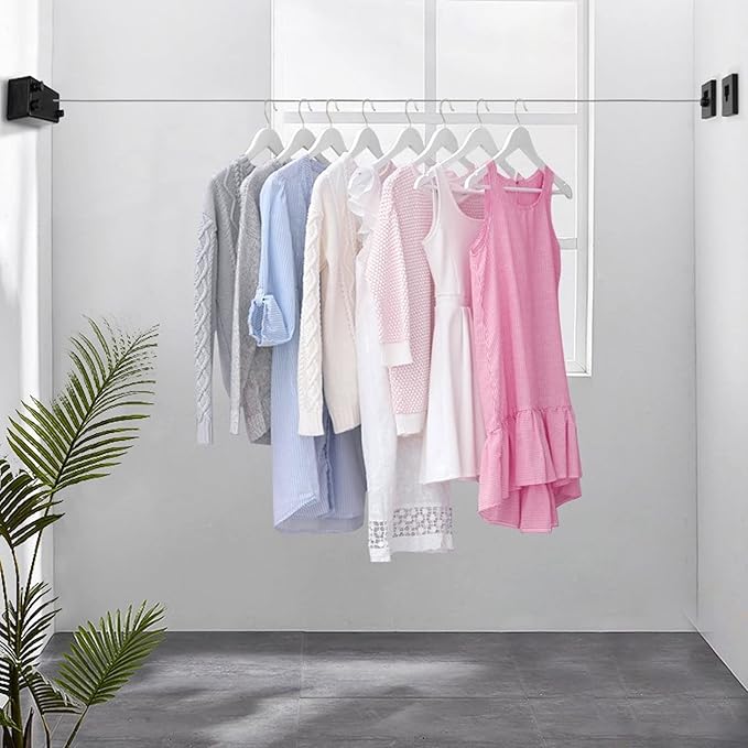 Space-Saving Wall-Mounted Clothes Drying Solution
