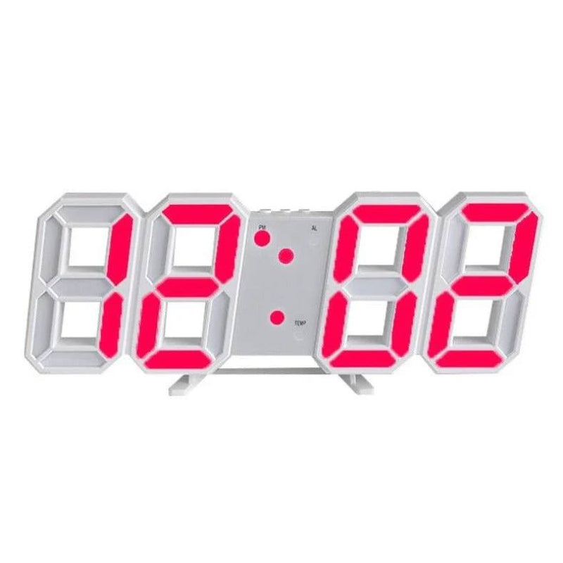 Sleek 3D LED Wall Clock with Adjustable Brightness