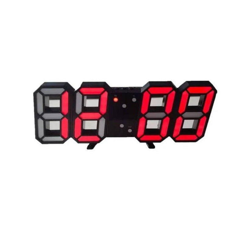 Sleek 3D LED Wall Clock with Adjustable Brightness