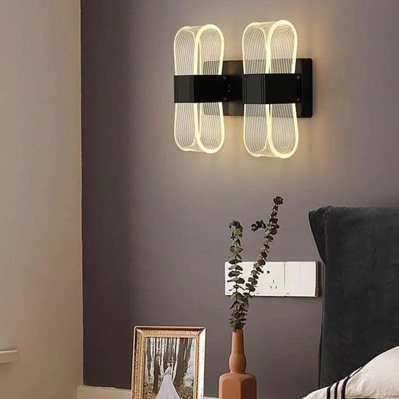 Modern Rectangular LED Wall Fixture for Soft Ambient Lighting