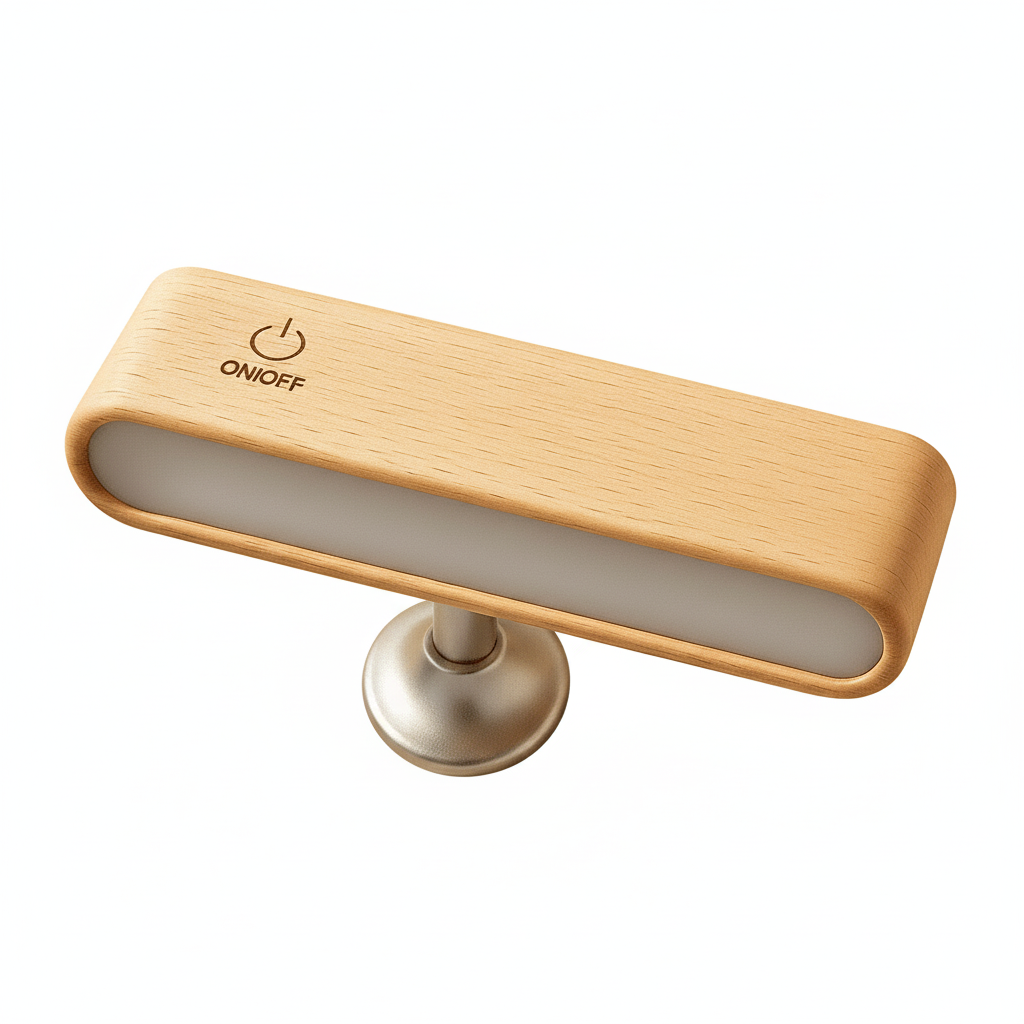 Versatile Wooden LED Wall Lamp with 360° Rotation
