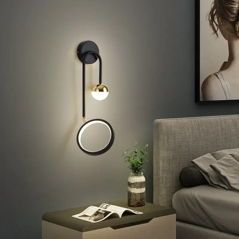 Elegant Sphere LED Wall Fixture with Dual Lighting Options