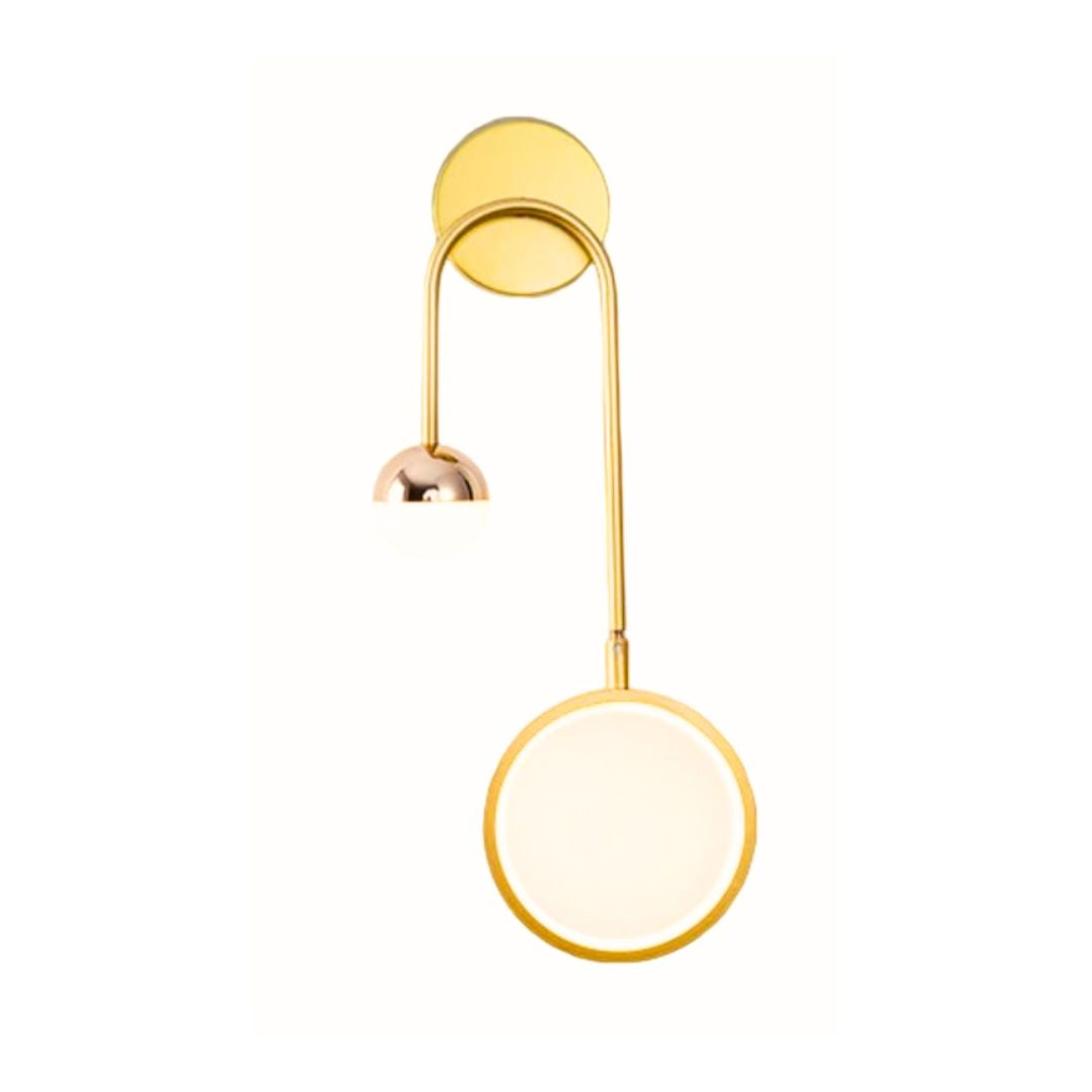 Elegant Sphere LED Wall Fixture with Dual Lighting Options