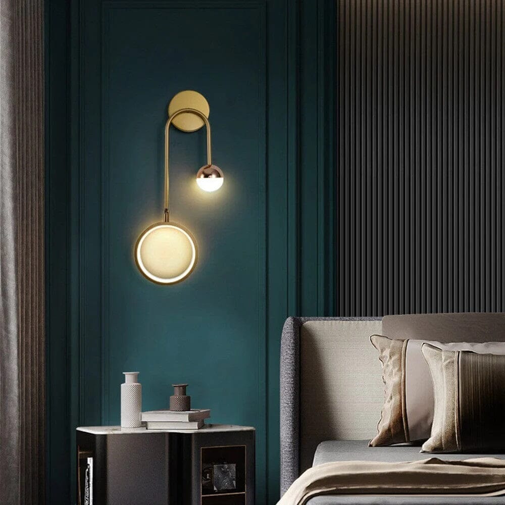 Elegant Sphere LED Wall Fixture with Dual Lighting Options