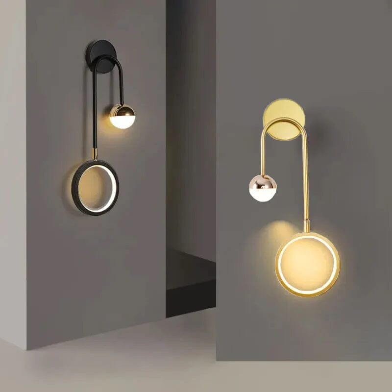 Elegant Sphere LED Wall Fixture with Dual Lighting Options