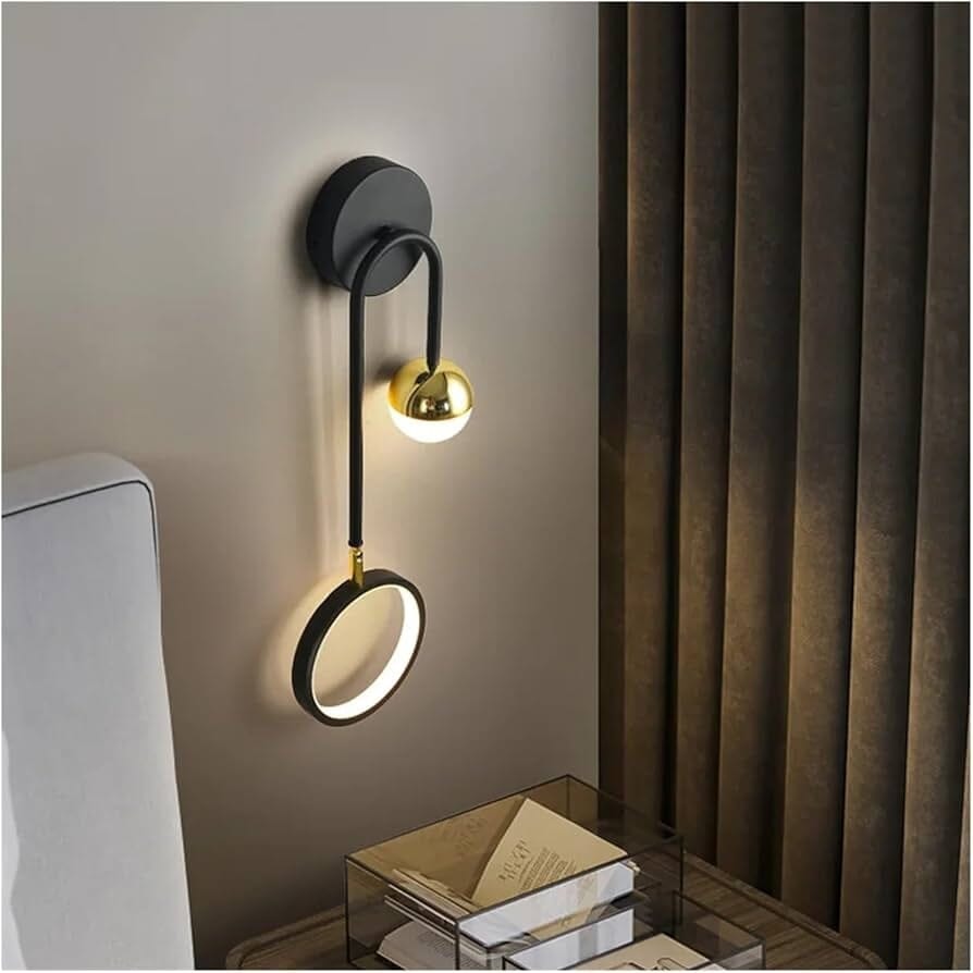 Elegant Sphere LED Wall Fixture with Dual Lighting Options