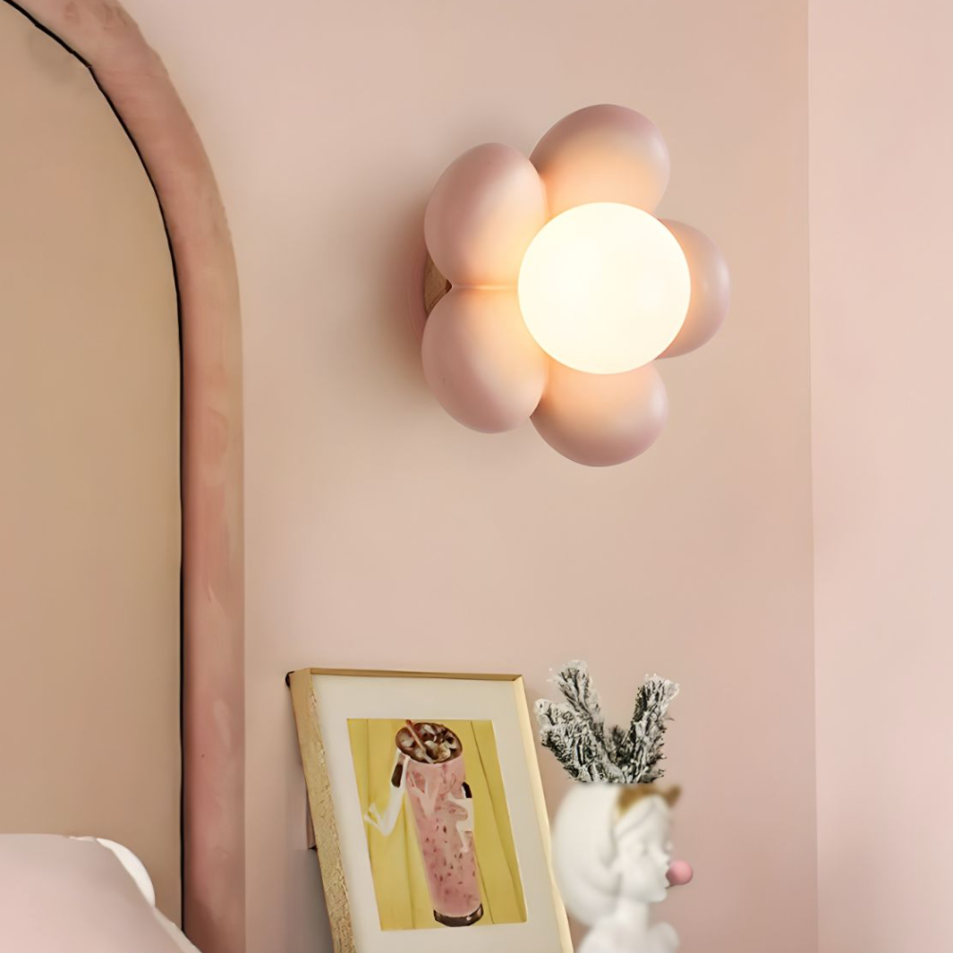 Charming Floral Wall Light with G9 Base – 16 cm Hardwired