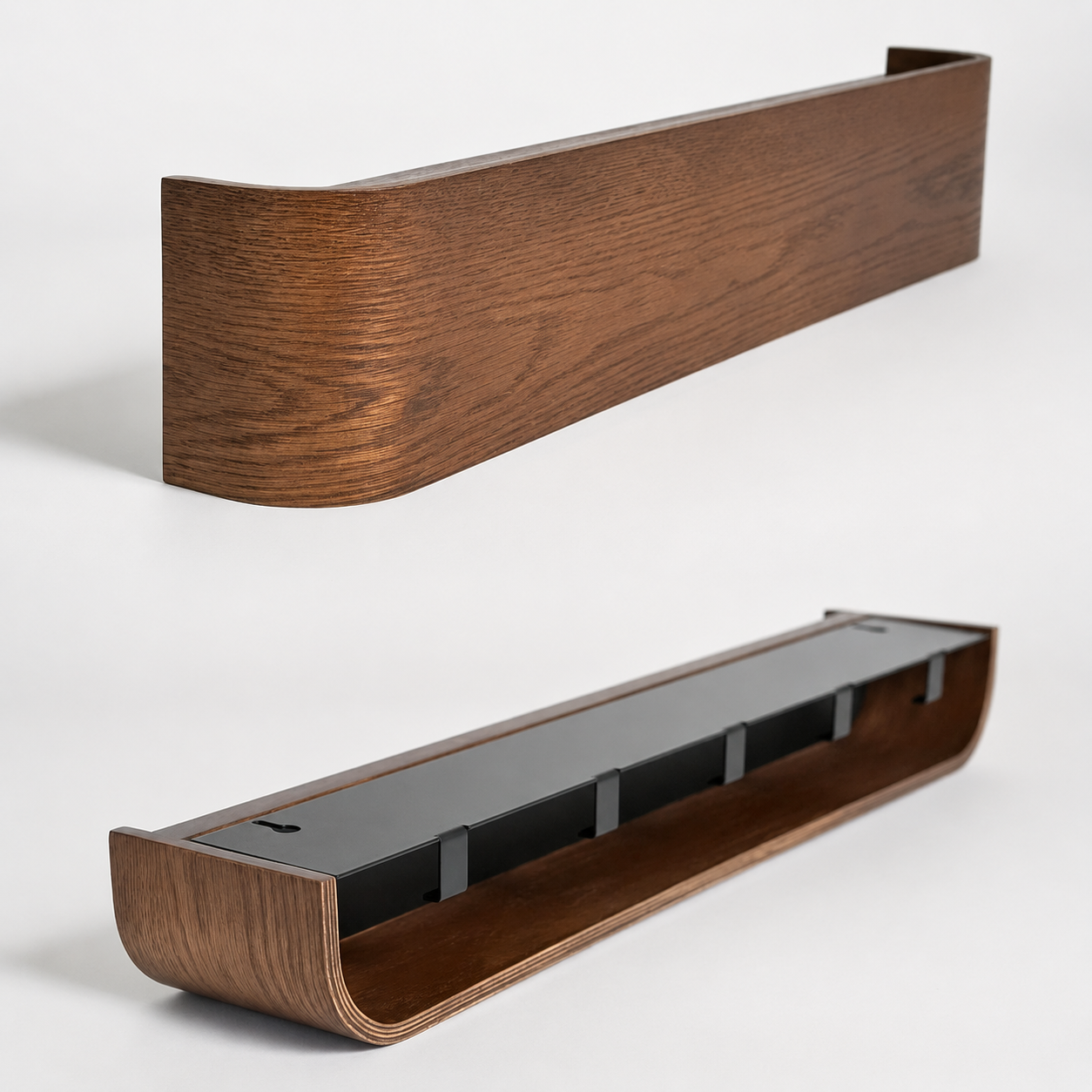 Stylish Space-Saving Coat Rack with Shelf and Foldable Hooks