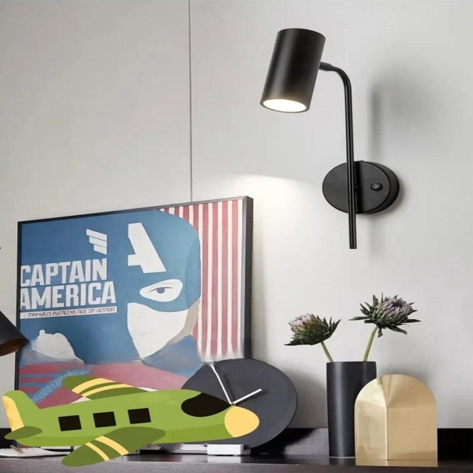 Versatile LED Wall Light with Adjustable Arm and Rotating Head