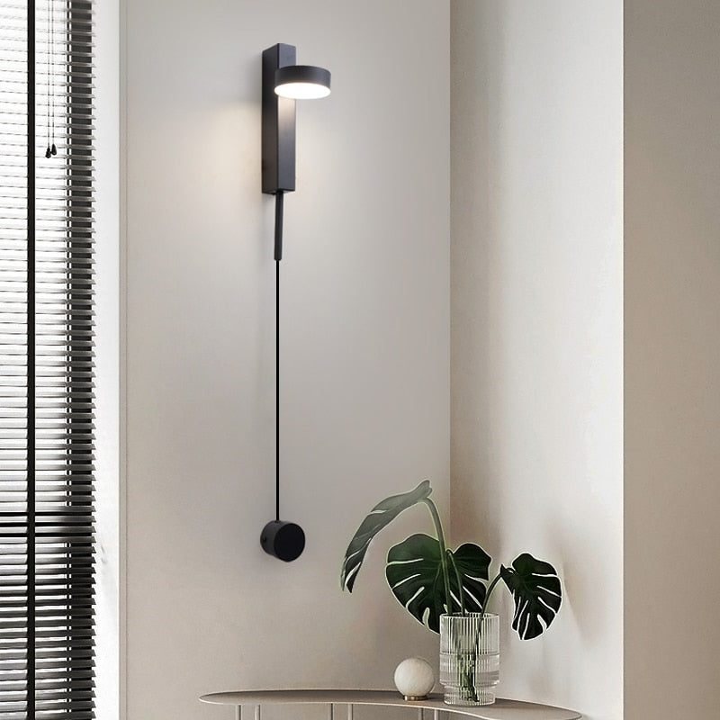 Adjustable Brightness Metal Wall Light for Modern Interiors