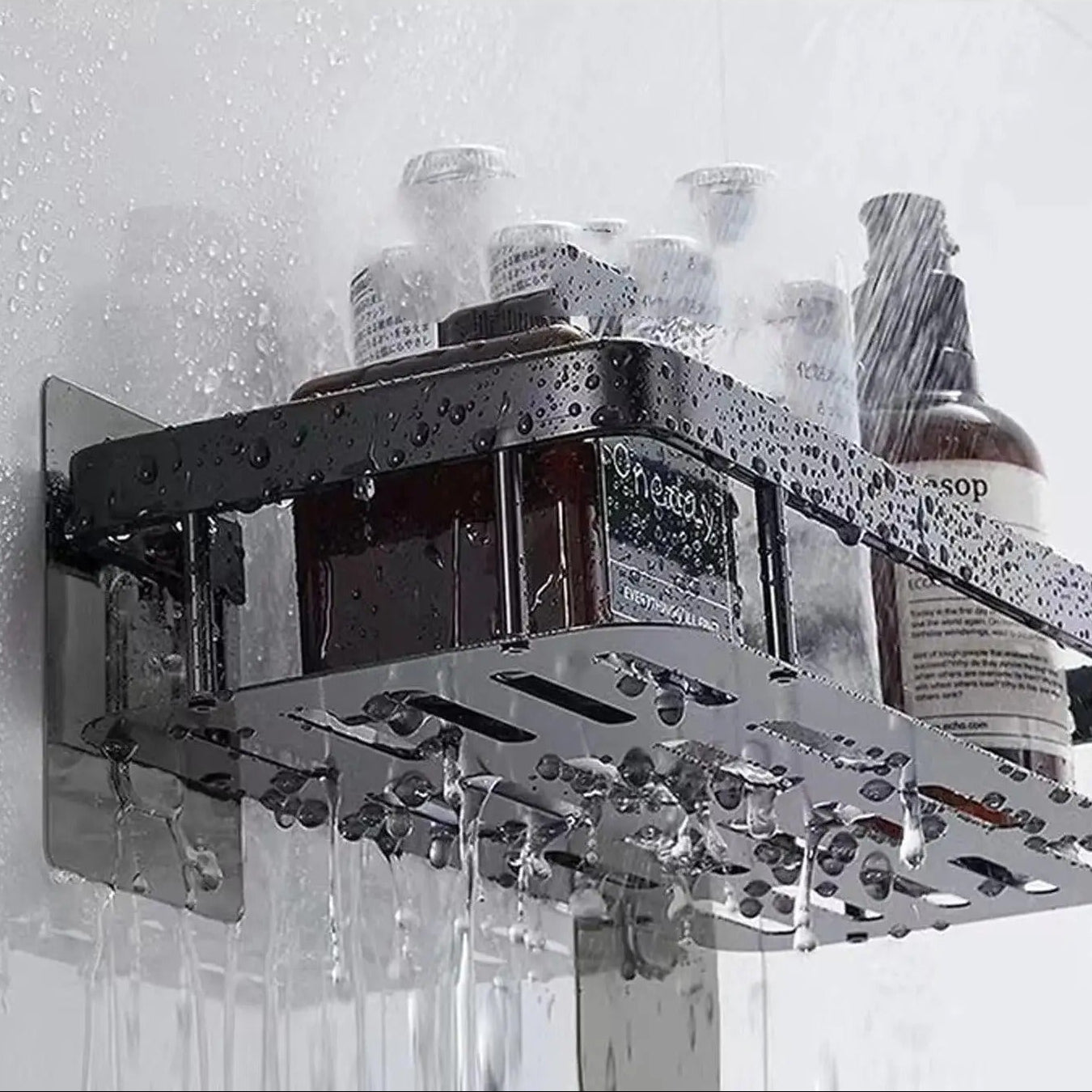 Space-Saving Wall Shelf - Tool-Free Installation for Any Room