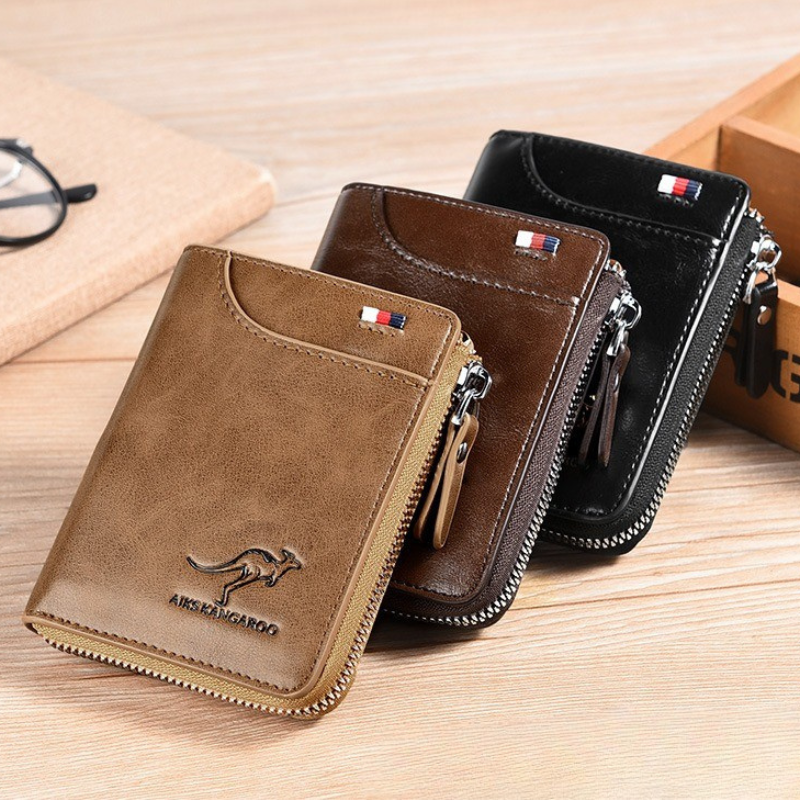 EliteGuard Premium Leather RFID-Blocking Wallet for Men