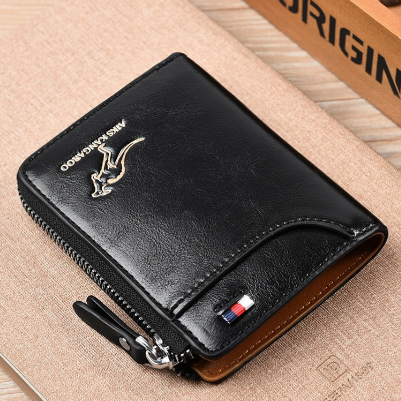 EliteGuard Premium Leather RFID-Blocking Wallet for Men