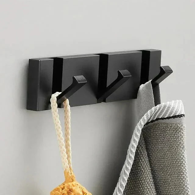 Foldable Wall Hook | Adhesive or Screw Mount | Aerospace Aluminum