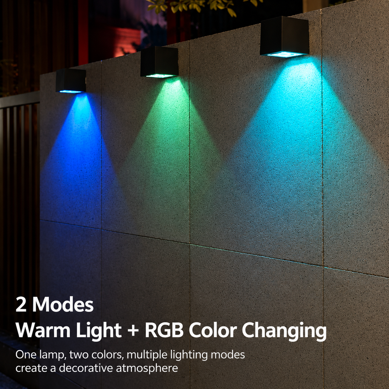 Outdoor Solar LED Wall Light - Weatherproof Fixture