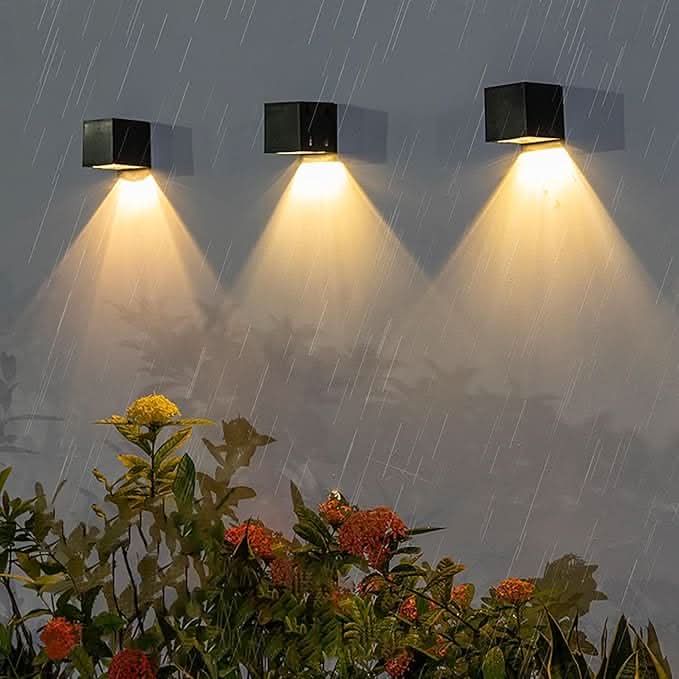 Outdoor Solar LED Wall Light - Weatherproof Fixture