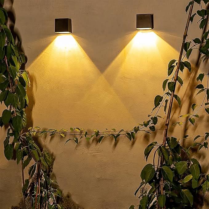 Outdoor Solar LED Wall Light - Weatherproof Fixture