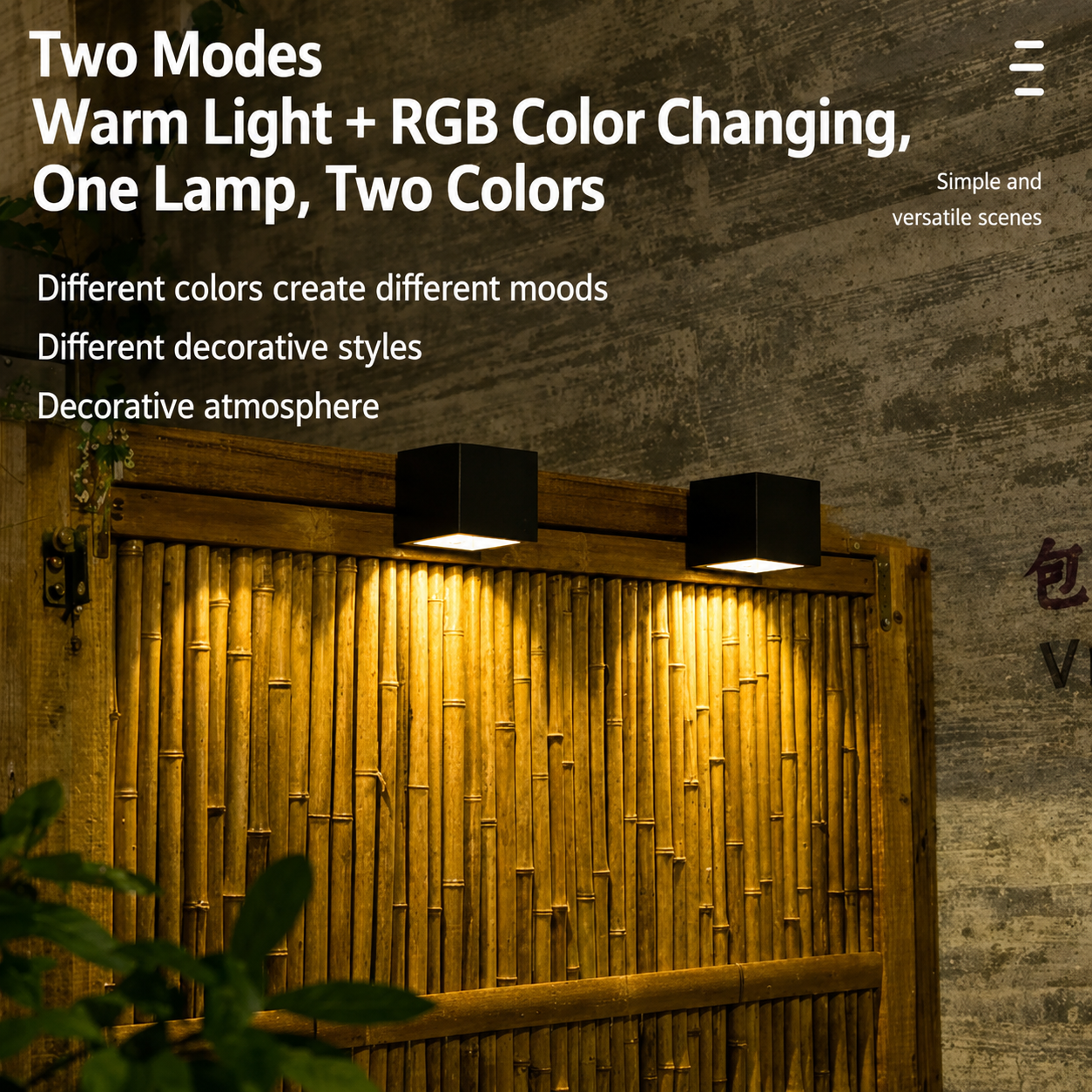 Outdoor Solar LED Wall Light - Weatherproof Fixture